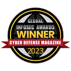 Badge for 2023 Global Infosec WInner, Most Innovative ,Cloud-Native Security